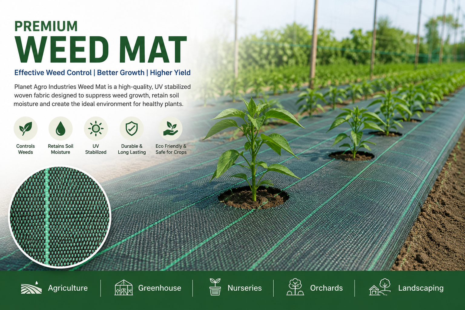 Planet Agro Industries Weed Mat